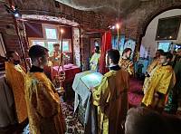 Архипастырский визит в Богородицерождественский храм урочища Курилово 