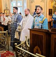 Архиерейское богослужение в Покровском храме города Щёлково 