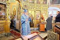 Архиерейское богослужение в Покровском храме города Щёлково 