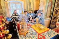 Архиерейское богослужение в Покровском храме города Щёлково 