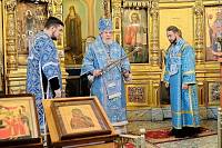 Архиерейское богослужение в Покровском храме города Щёлково 