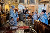 Архиерейское богослужение в Покровском храме города Щёлково 