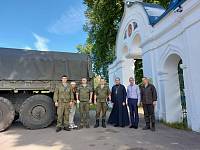 Отправка двадцать пятого груза гуманитарной помощи из деревни Нестерово