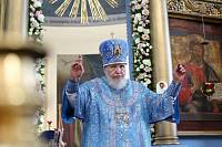 Архиерейское богослужение в Успенском храме на Стромыни 