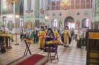 Архиерейское богослужение в Гуслицком Спасо-Преображенском монастыре 