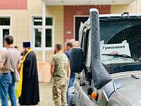 Молебен перед отправкой гуманитарного груза в Электрогорске