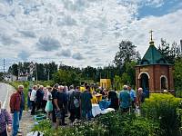 Водосвятный молебен в деревне Криулино