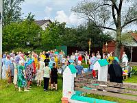 Крестный ход и молебен в деревне Грибаново