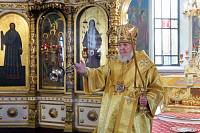 Архиерейское богослужение в Богородицерождественском соборе города Орехово-Зуево 