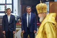 Архиерейское богослужение в Богородицерождественском соборе города Орехово-Зуево 