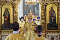 Архиерейское богослужение в Богородицерождественском соборе города Орехово-Зуево 