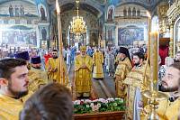 Архиерейское богослужение в Богородицерождественском соборе города Орехово-Зуево 