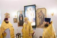 Архиерейское богослужение в храме Троица-Чижи деревни Часовня 