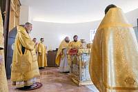 Архиерейское богослужение в храме Троица-Чижи деревни Часовня 