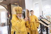 Архиерейское богослужение в храме Троица-Чижи деревни Часовня 