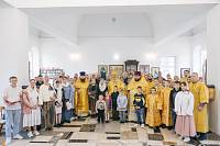 Архиерейское богослужение в храме Троица-Чижи деревни Часовня 