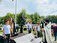 Освящение памятника воинам-морякам в Павловском Посаде