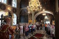 Архиерейское богослужение в Богородицерождественском храме Балашихи 
