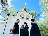 Архиерейский визит в строящийся Димитрие-Солунский храм города Электрогорска 