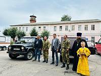 Освящение техники для воинов-павловопосадцев перед отправкой в зону СВО