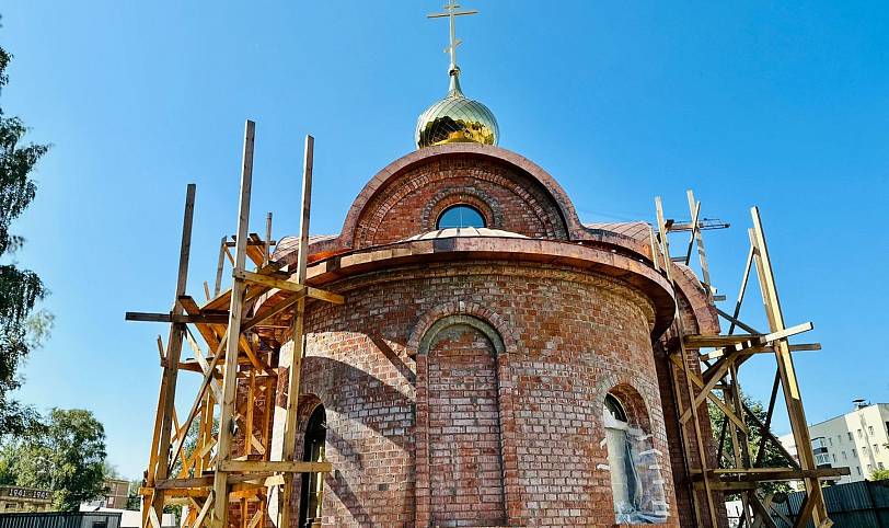 Рабочая встреча в строящемся Георгиевском храме Павловского Посада