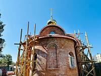 Рабочая встреча в строящемся Георгиевском храме Павловского Посада