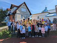 Открытие детской площадки при Параскевинском храме деревни Горбачиха