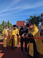 Открытие детской площадки при Параскевинском храме деревни Горбачиха