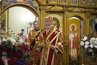 Архиерейское богослужение в Казанском храме села Петровское