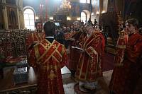 Архиерейское богослужение в Богоявленском соборе Ногинска 