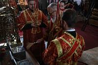 Архиерейское богослужение в Богоявленском соборе Ногинска 