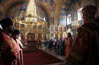 Архиерейское богослужение в Богоявленском соборе Ногинска 