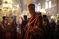Архиерейское богослужение в Богоявленском соборе Ногинска 