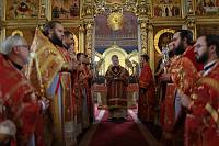 Архиерейское богослужение в Богоявленском соборе Ногинска 