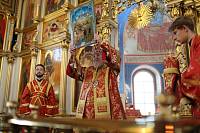 Архиерейское богослужение в Богоявленском соборе Ногинска 