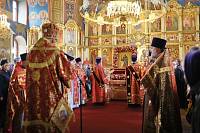 Архиерейское богослужение в Богоявленском соборе Ногинска 