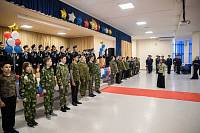 Посвящение школьников в кадеты в посёлке Свердловский