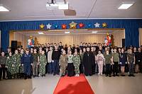 Посвящение школьников в кадеты в посёлке Свердловский