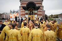 Святейший Патриарх Кирилл совершил освящение Троицкого храма в подмосковной Коломне