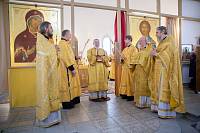 Архиерейское богослужение в Покровском храме деревни Воря-Богородское 