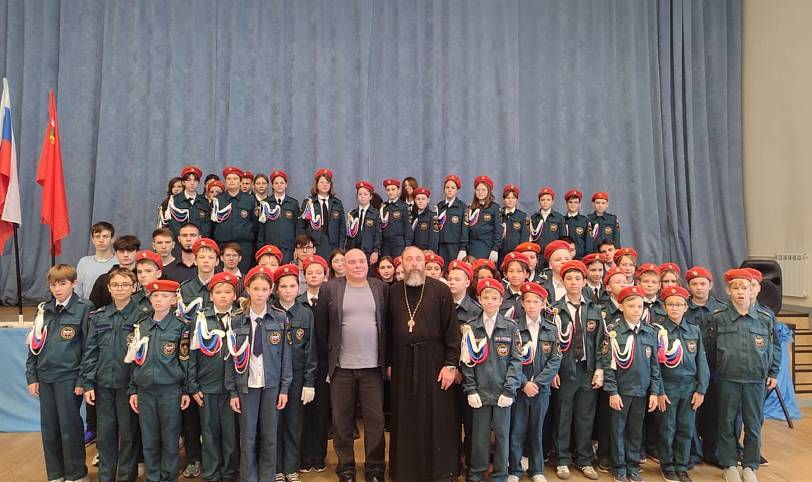 Духовная беседа в кадетских классах Электрогорской средней школы