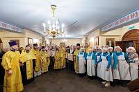 Архиерейское богослужение в храме Новомучеников и исповедников Орехово-Зуевских 