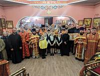 Архиерейское богослужение в Параскевинском храме Дрезны 