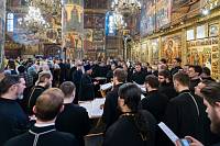 Патриаршее богослужение в Успенском соборе Московского Кремля