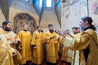 Патриаршее богослужение в Успенском соборе Московского Кремля