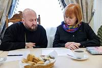 Встреча духовенства Орехово-Зуевского городского округа с жёнами участников СВО и заведующей отделом по обеспечению деятельности Уполномоченного по правам ребенка в Московской области