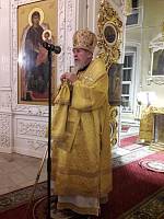 Архиерейское богослужение в Преображенском кафедральном соборе Балашихи