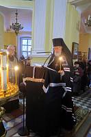 Чтение Великого покаянного канона преподобного Андрея Критского в Преображенском соборе Балашихи