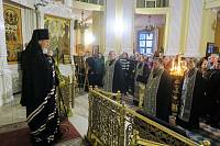 Чтение Великого покаянного канона преподобного Андрея Критского в Преображенском соборе Балашихи