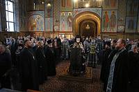 Чтение Великого покаянного канона преподобного Андрея Критского в Троицком соборе города Щёлково